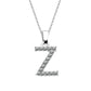 Zirconia Letter Necklace